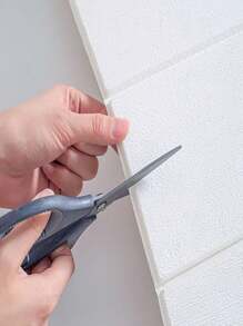 Thick Wood Grain Foam Stickers - White - View 2