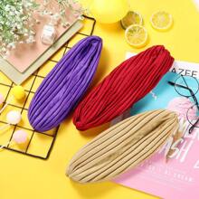 Awegeo Sombrero turbante de mujer con decoración de flor de satén, envoltura suave y elástica para la cabeza para uso diario, verano, playa - pañuelo para la cabeza - Ver 5