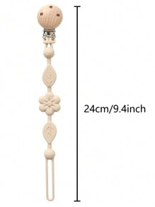 2pcs Baby Silicone Pacifier Clip Holder With One Piece Design,Soft Flexible Paci Binky Clips