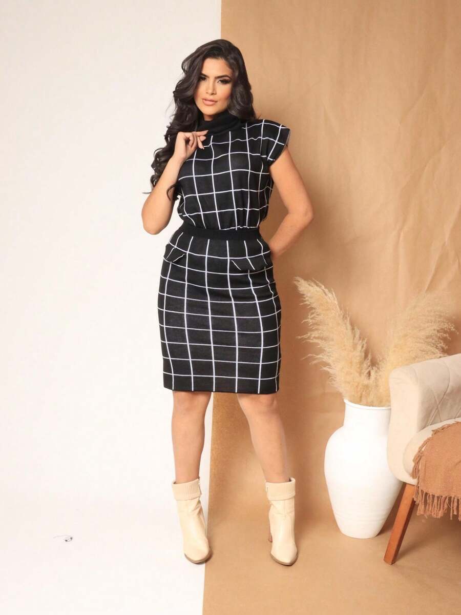 Women Sweater Co-Ords - màu đen - Xem 1