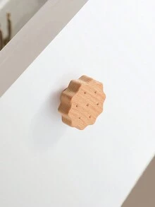 2入組/個心型零食木製抽屜手把，適用於櫥櫃、梳妝台、衣櫥 - 圓餅乾 - 查看 4