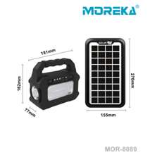 MOREKA Kit Solar Con 3 Luz Led Cargador Y Panel Solar De Acampar