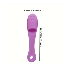 1入組寵物口腔清潔指套牙刷，軟硅膠製狗狗貓咪專用，不傷牙齦，指尖刷 - 彩色 - 查看 2