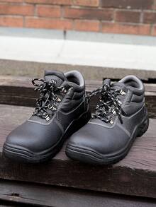 2024 Wear-Resistant And Puncture-Proof Top Layer Leather Steel Toe ...