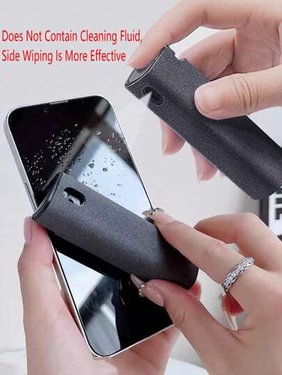 2in1 Portable Microfiber Screen Cleaning Spray Kit, Multi-Purpose (This Product Does Not Contain Liquid, Empty Bottle For Sale)
