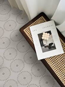 10Pcs Tiles Stickers Floor Geometric Flower Waterproof Kitchen Wall Sticker Self-Adhesive Floor Tile Stickers - Multicolor - View 9