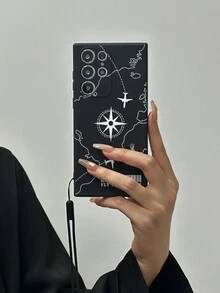 Ốp điện thoại hình máy bay màu đen có dây đeo tay, chống rơi, tương thích với iPhone 15 Pro Max, Apple P13, P14, P11, P12, XS, XR, 6/7/8P, 7/8G, S2, Samsung A50, A12, A32, A52, A72, A51, A21S, A13, A14, S20FE, Xiaomi Redmi 11, Youth, 12 Pro, 12/12X, Note 11, 9A, 9C, Polo X3 NFC, Redmi 10, Redmi 9, Note 9, 12C , Note 11 Pro, Redmi 10C, Note 8 Pro - Nhiều màu - Xem 2
