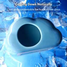 Bucatstate 云形陶瓷仓鼠藏身处 - 适合侏儒仓鼠、沙鼠、老鼠的凉爽夏季床和舒适冬季巢穴