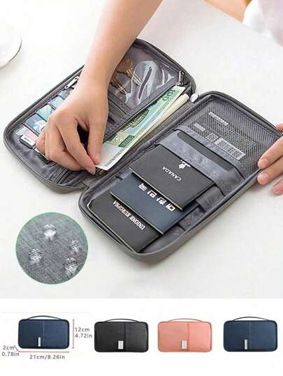 Passport Holder, Ticket Passport Cover, Protective Sleeve, Travel Organizer Bag, Multi-Purpose International Travel Document Pouch