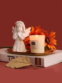 1 pieza de mini ángel rezando creativo con alas para decoración de escritorio/exhibición de gabinetes - Blanco - Ver 4