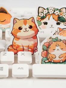 1 Bộ Hộp Dán Hình Động Vật Hoạt Hình Dễ Thương Để Trang Trí Và Niêm Phong Thêu Sò - Nhiều màu - Xem 6