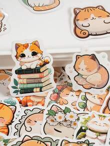 1 Bộ Hộp Dán Hình Động Vật Hoạt Hình Dễ Thương Để Trang Trí Và Niêm Phong Thêu Sò - Nhiều màu - Xem 3