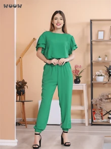 Women Two-Piece Outfits - màu xanh lá - Xem 1