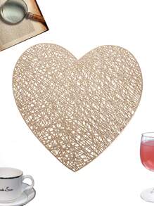 Placemats 1/4piece Set PVC Place Mats For Kitchen Table Indoor/Outdoor Washable Heat-Resistant Placemat Wipeable Dining Table Mats For Wedding,Camping, Festival, Party