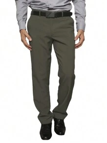 Men Suit Pants - Verde militar - Ver 2
