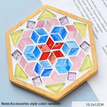 Creative Mosaic DIY Handmade Coaster Material Kit - Multicolor - View 1