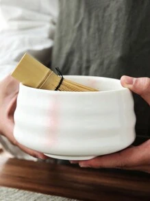 4pcs/Set Japanese Ceramic Matcha Bowl, Matcha Whisk, Matcha Scoop Holder Set, Sung Dynasty Matcha Preparation Tool Kit, Japanese Gift Box - Multicolor - View 5