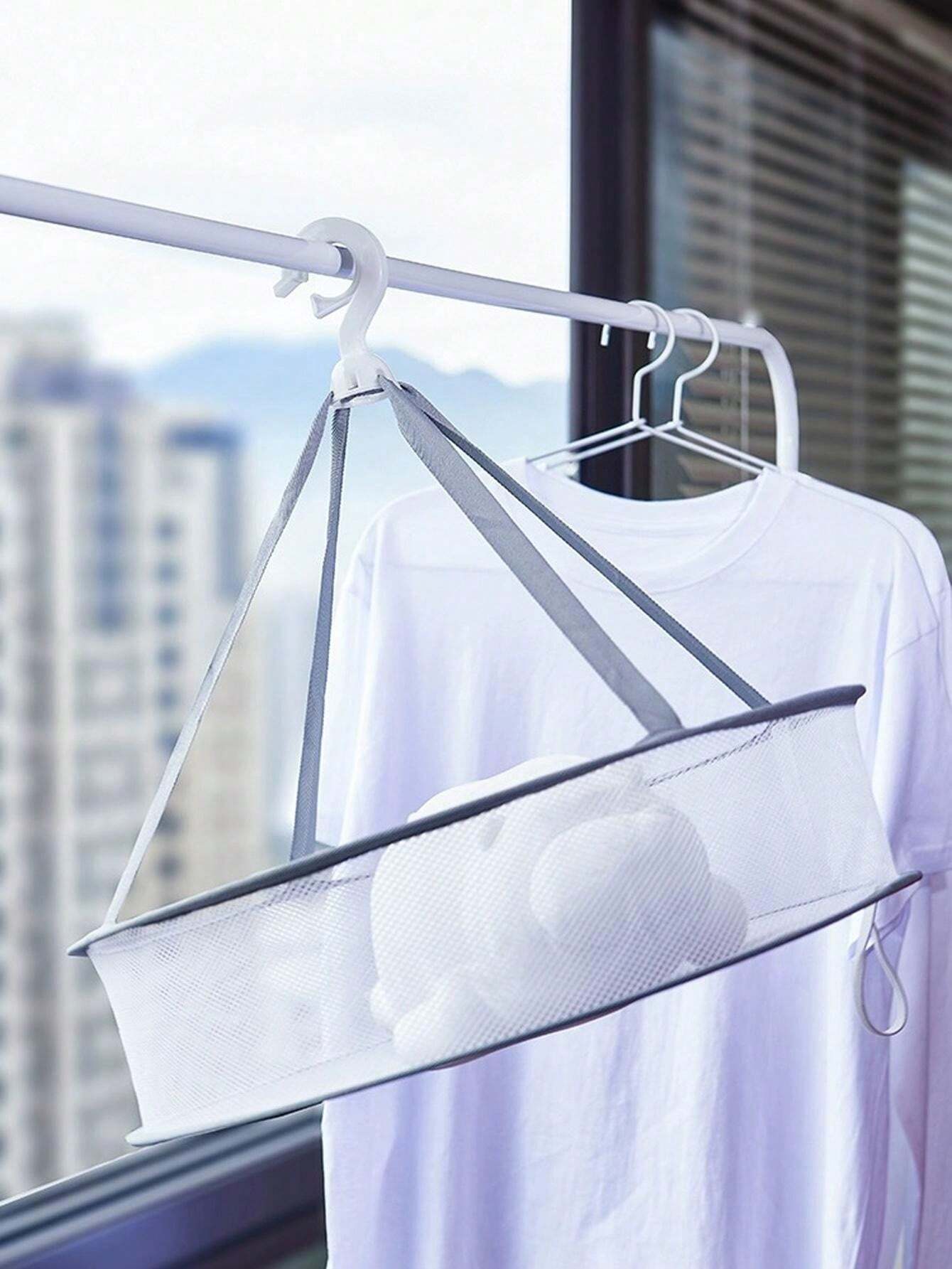 1pc/Foldable Laundry Basket, MultiFunctional Mesh Clothes Storage And