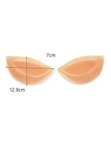 2入組加厚矽膠泳衣/比基尼胸墊，提升和增強胸部形狀，隱形胸墊