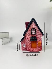 1 pieza Casa de muñecas para jardín europea tipo villa campestre pequeña con plantador para suculentas, micro paisaje de bricolaje decoración, casa de hadas, decoración de jardín tipo árbol de madera para jardín tipo bosque o como accesorio decorativo tipo madera - Multicolor - Ver 5