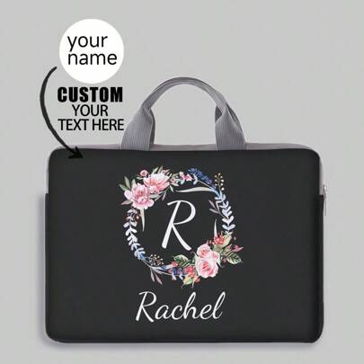 1 pieza Bolso personalizado para laptop, diseño único (foto, paisaje, ilustración), gran capacidad, ligero y de moda, ideal para la temporada de regreso a clases, útiles escolares, oficina, escuela, salón de clases, regalo para maestros, universidad, compañero de trabajo, dormitorio, maestro, estudiante masculino/femenino, joven, escuela secundaria, universidad, estudiante de primer año, estudiante de segundo año, estudiante de grados inferiores