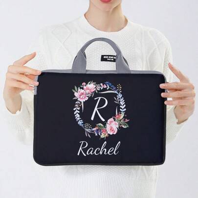 1 pieza Bolso personalizado para laptop, diseño único (foto, paisaje, ilustración), gran capacidad, ligero y de moda, ideal para la temporada de regreso a clases, útiles escolares, oficina, escuela, salón de clases, regalo para maestros, universidad, compañero de trabajo, dormitorio, maestro, estudiante masculino/femenino, joven, escuela secundaria, universidad, estudiante de primer año, estudiante de segundo año, estudiante de grados inferiores