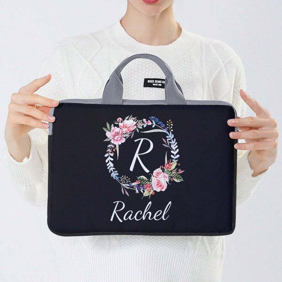 1pc Customized Laptop Bag, Unique Design (Photo, Landscape, Illustration), Large Capacity, Lightweight And Fashionable, Ideal For Back To School Season, School Supplies, Office, School, Classroom, Teacher Gift, College, Coworker, Dorm, Teacher, Male/Female Student, Youth, Middle School, High School, University, Freshman, Sophomore, Lower Grade Student - Multicolor - View 1