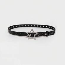 Thắt lưng nữ Y2K Starry Sky Series hình ngôi sao khoét rỗng đính đá sáng bóng, khóa kim loại, phù hợp sử dụng hàng ngày với trang phục quần jean dạo phố mùa hè, đi học mùa thu, mùa thu, Halloween - Ngôi sao kim cương sáng rỗng - Xem 3