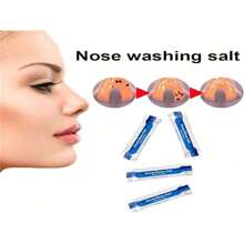 Sal para el lavado nasal, mezcla para enjuague nasal que alivia la rinitis alérgica, protector de la cavidad nasal, irrigación para adultos y niños, limpiador nasal 2,7g x 30 paquetes, el empaque del producto se enviará de forma aleatoria