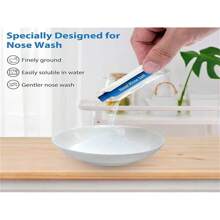 Sal para el lavado nasal, mezcla para enjuague nasal que alivia la rinitis alérgica, protector de la cavidad nasal, irrigación para adultos y niños, limpiador nasal 2,7g x 30 paquetes, el empaque del producto se enviará de forma aleatoria