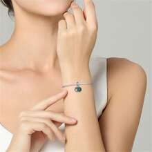 1 件 925 纯银植物树吊坠护身符长寿树吊坠适合 DIY 女士手链吊坠送爱人和家人生日礼物女士珠宝制作吊坠 - 銀色 - 查看 3