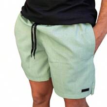 Men Shorts - Mint Green - View 3