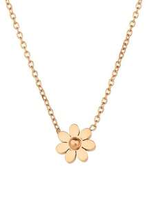 1 Set de 3 Collares de Margaritas, Conjunto de Collares Minimalistas de Girasol de Estilo Europeo y Americano, Fresco y Elegante, Adecuado como Regalo - Conjunto collar margaritas - Ver 2