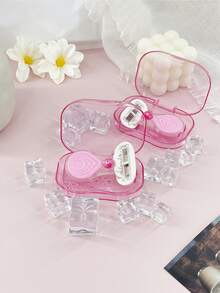 1pc Girls' Plastic Manual Razor With Storage Box, Suitable For Shaving Underarm, Legs And Facial Hair - Pink - View 7