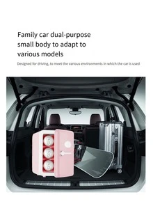Summer New Arrival Pink Mini Fridge, Customized For Hotels And Camping, Large Stock Available. Can Be Used As Car Fridge Or Makeup Fridge. Highly Attractive And Style. (Note: This Fridge Is Not Suitable For Customers Who Require Strong Cooling Effect, As It Has Low Power And Is Not Able To Freeze Like Home Refrigerators.) - White - View 5