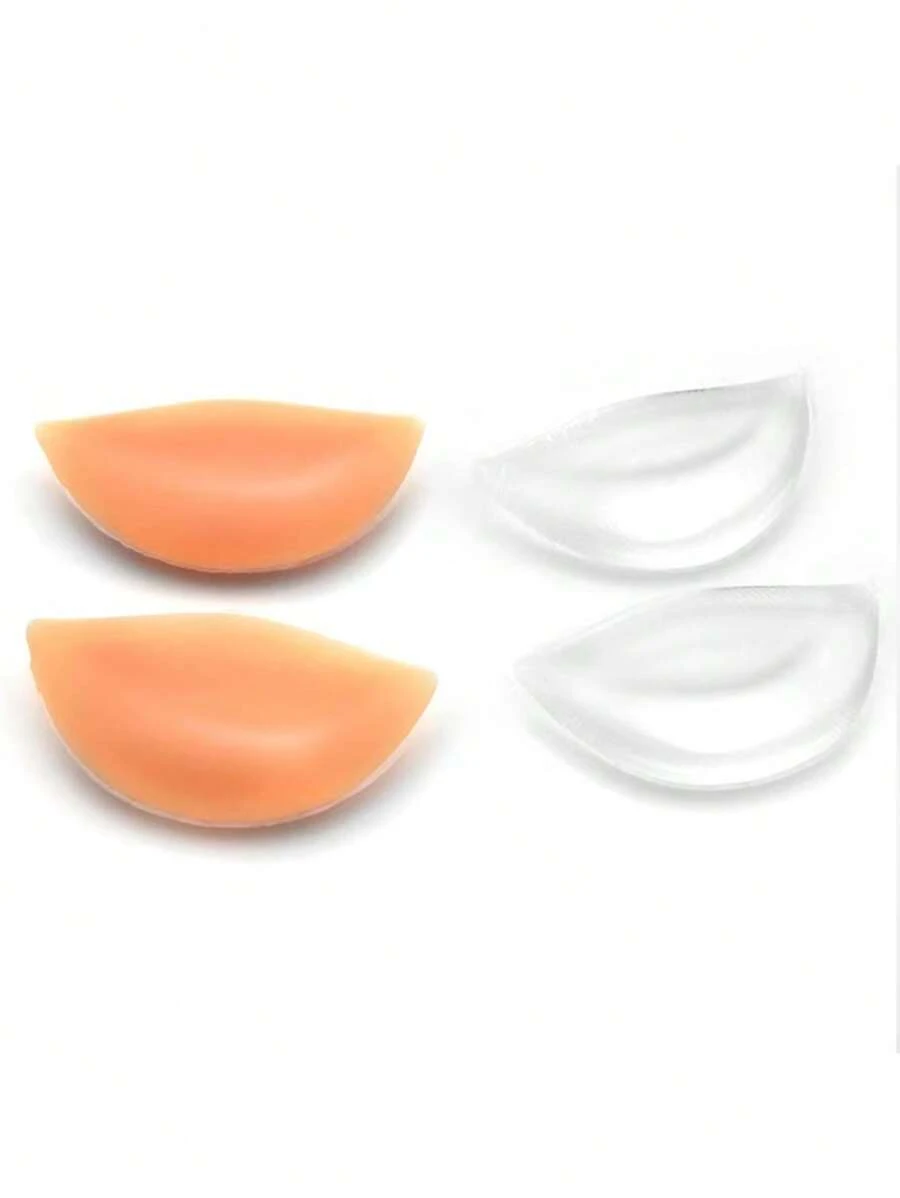 2入組加厚矽膠泳衣/比基尼胸墊，提升和增強胸部形狀，隱形胸墊