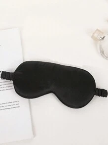 1pc Unisex Double-Sided Satin Eye Mask, Simple & Lightweight, Sleep Mask For Daytime Rest, Blackout, Comfortable & Non-Compressive