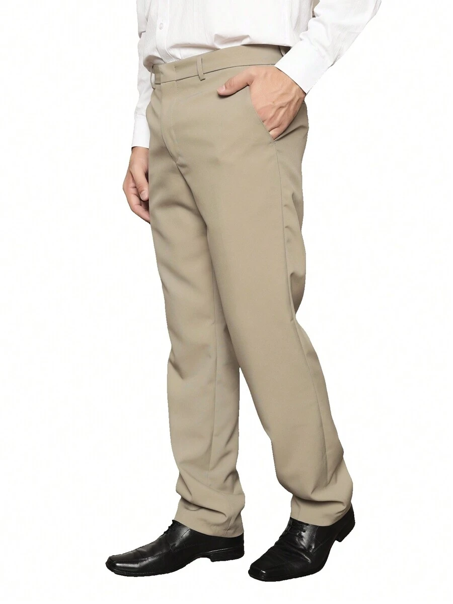 Men Suit Pants - 米色 - 查看 1