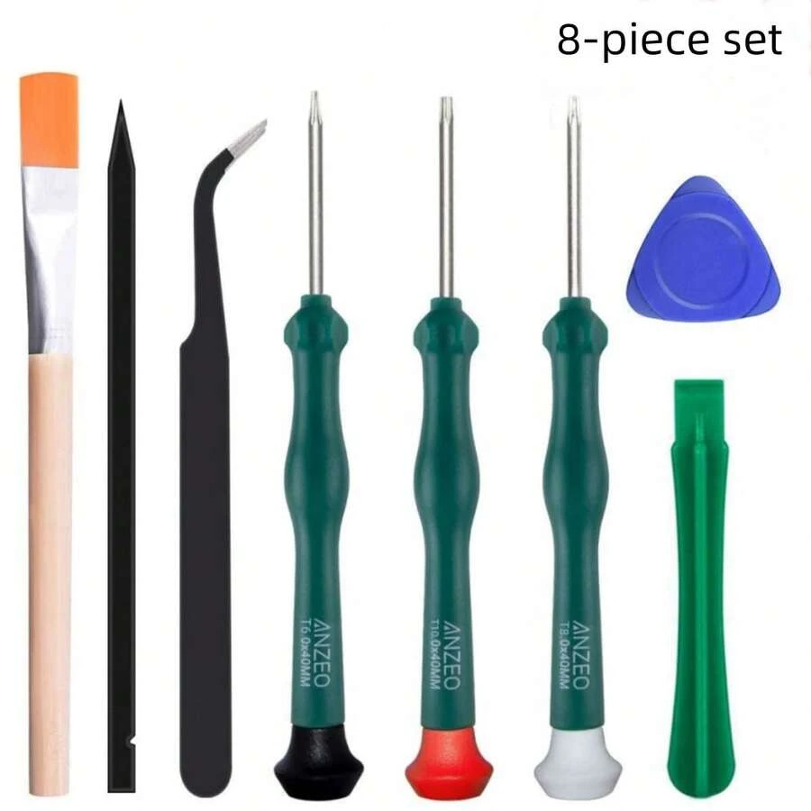 Set di cacciaviti T8H T6 T10H per controller Xbox One, Xbox 360 e PS3 PS4, strumento per aprire in modo sicuro e spazzola per la pulizia - Multicolore - Visualizzare 1