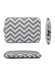 LISEN 1pc Gray Wavy Pattern Laptop Sleeve Bag, Fits Latitude 13.3-15.6 5000/7000, Redmi Book 16/Pro 14, Mi Air 13.3, Air/Pro 11.6-16", MateBook 11-16" - Multicolor - View 3