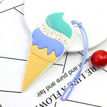 1pc Creative Silicone Ice Cream Luggage Tag, Cartoon Check-In Tag For Suitcase, Travel Essential - Multicolor - View 10