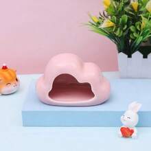 Bucatstate 云形陶瓷仓鼠藏身处 - 适合侏儒仓鼠、沙鼠、老鼠的凉爽夏季床和舒适冬季巢穴