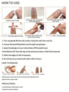 Monina 30入組手工製作3D法式貓眼美甲裝飾，水晶桃花設計腮紅，清新明亮，美白，節日送女生的完美禮物 - 淺粉色 - 查看 9