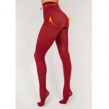 Women Tights - 紅色 - 查看 3