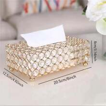 Elegante porta tovagliolo in cristallo 1 pezzo - Design in metallo resistente per una decorazione sofisticata del tavolo, decorazione della casa, forniture scolastiche - Multicolore - Visualizzare 9