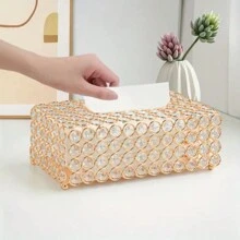 Elegante porta tovagliolo in cristallo 1 pezzo - Design in metallo resistente per una decorazione sofisticata del tavolo, decorazione della casa, forniture scolastiche - Multicolore - Visualizzare 8