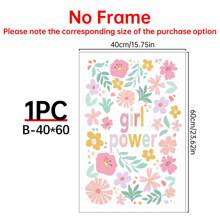 1 pieza Cartel de lienzo, Arte moderno, Letrero de madera para guardería, Decoración de guardería ideal para niñas: "Girl Power" en estilo boho, Regalo ideal para dormitorio, sala de estar, pasillo, arte de pared, decoración de paredes, decoración de otoño, decoración de habitación, sin marco, arte de pared, murales decorativos, decoración del hogar, arte del póster - Multicolor - Ver 21