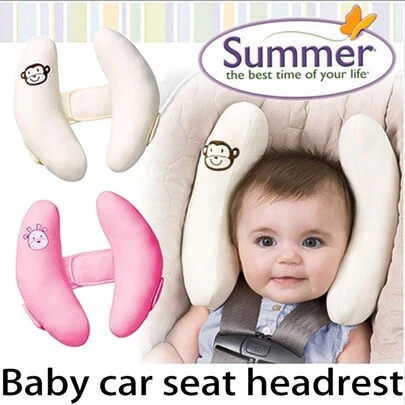 1个可调节婴儿汽车座椅头枕 - 为婴儿提供颈部和头部支撑，儿童汽车座椅垫