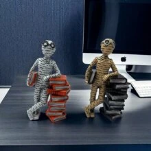 1 件爱书人形树脂工艺品家居装饰，高端装饰，适用于客厅、餐厅、卧室、书房、办公室、浴室等最佳礼物