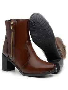 Women Ankle Boots & Booties - 鏽棕色 - 查看 4